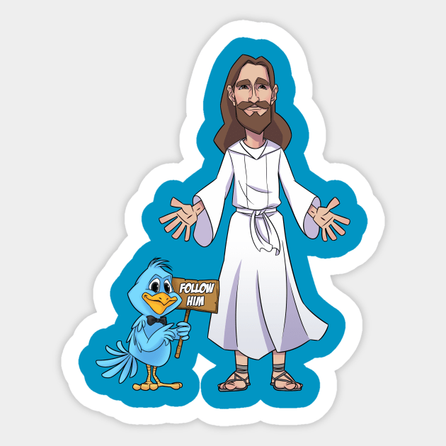 Follow Him - Jesus is the Key Sticker by WithCharity